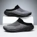 2025 Summer Breathable Home Indoor Slippers Men Thick Bottom Slides Fashion Couple Walking Shoes Chanclas Hombre_vogvips.com