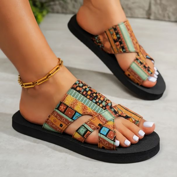 Women’s Shoes Summer New Style Slip On Lightweight And Comfortable Roman Flat Bottom Fish Mouth Beach Sandals_vogvips.com