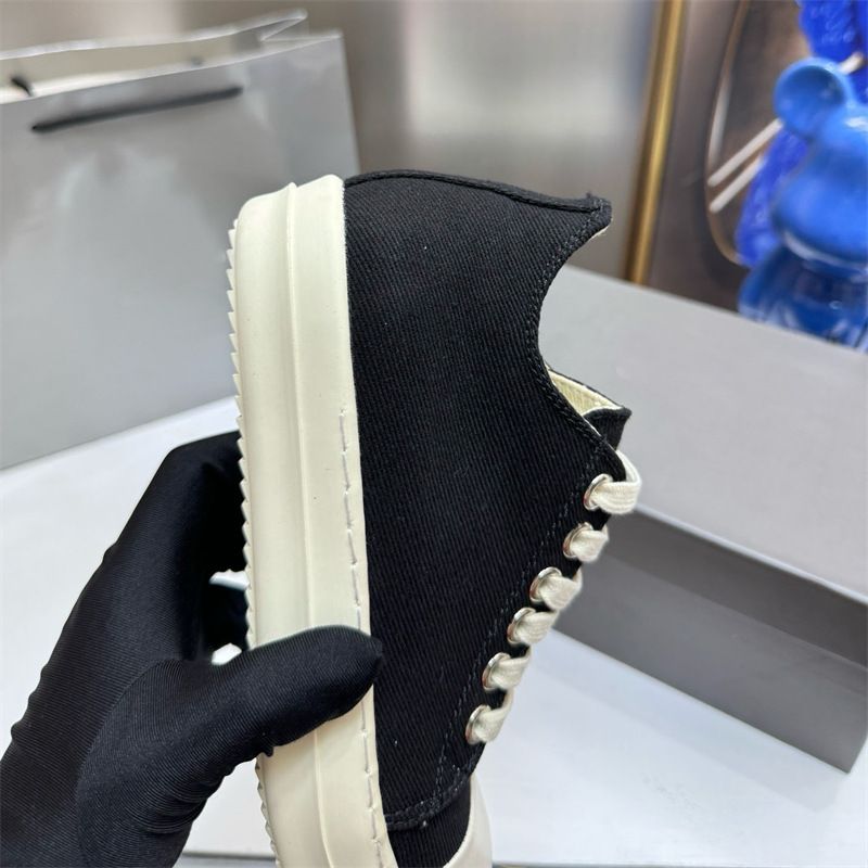 Road Ouuens Low-Top Canvas For Women, 2025 Summer New Model, Couple's Matching Black Popular Casual Shoes_vogvips.com