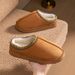Women's Shoes Cotton Slippers For Men And Women Winter Thick Soled Plush Cotton Slippers New Winter Plus Velvet Couple Home Cotton Slippers_vogvips.com