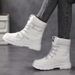 2025 Winter New Snow Boots With High Top And Thick Velvet, Anti Slip Cotton Boots, Cold Resistant Boots_vogvips.com