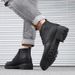 New Leather Spring Men's Shoes High-top Men's Heightening Tooling Martin Boots_vogvips.com