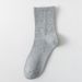Pure Cotton Socks Spring And Summer, Thin, Antibacterial And Deodorant, Mid Tube Socks For Men And Women, Pure Black, White And Gray_vogvips.com