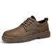 Men Special Work Shoes 2025 Autumn Men's Low-Top Work High-Quality Trendy Youth Large Size Small Leather Casual Martin Shoes_vogvips.com