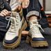 Martin 2025 New Autumn High-Top Thick-Soled Height-Increasing British Style Work Boots Men's Motorcycle Casual Trendy_vogvips.com
