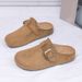 2026 New Shoes For Women, Soft Sole Non-Slip Closed-Toe Slippers, Korean Style Versatile Slip-On Flat Shoes_vogvips.com