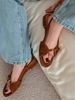 Retro Flat With A Single Strap For Women, 2026 New Model, Unique Design, Open-toe, Vacation Casual Style Roman Sandals_vogvips.com
