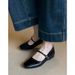 Cowhide Version Of The Spring 2025 New Commuter Shallow Mouth Flat Single Shoes, Small Leather Shoes For Women Fashion Versatile_vogvips.com