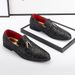 Men's breathable shoes bright leather casual fashion loafers_vogvips.com