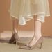 7333C-132 Small V-Neck Suede Rhinestone Stiletto Heels Women's Elegant Single Shoes Shallow Mouth Professional Commuter_vogvips.com