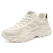 Summer New Breathable Mesh White Men's Trendy And Versatile Thick Soled Sports Casual Shoes, Dad Shoes_vogvips.com