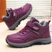Winter Cotton For Middle-aged Elderly, Thickened And Fleece-lined Walking Outdoor Anti-slip Snow Boots, Cross-border_vogvips.com