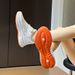 Flying Woven Shoes Sports Women's Mesh Breathable Student Casual Shoes Platform Running_vogvips.com