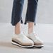 Women's Shoes New Brogue Thick Soled Platform Shoes Wedge Heeled Shoes For Women With Increased Height And Casual British Style Without Tiring Feet_vogvips.com