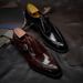 2025 Autumn New Leather Mengke Square Head Shoes Men's Buckle_vogvips.com