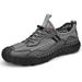 Men 2024 Summer Breathable Mesh Hollow Slip-On Casual Sports Non-Slip Large Size Stitched Sole Men's Shoes_vogvips.com