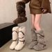 Inner Height Increase Fleece-Lined Thickened Snow For Women 2025 New Autumn Winter Warm Furry Cotton Shoes High Tube_vogvips.com