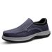 Men's Shoes Slip-on Casual Shoes Rubber Soft Sole Soft Leather Men's Casual Leather Shoes Dad Shoes_vogvips.com