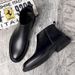 Men's boots in the fall new black low-top casual leather shoes_vogvips.com