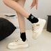 Star Little White For Women Autumn New Korean Edition Ins Female Students Fashion Thick Soled Sports Board Casual_vogvips.com