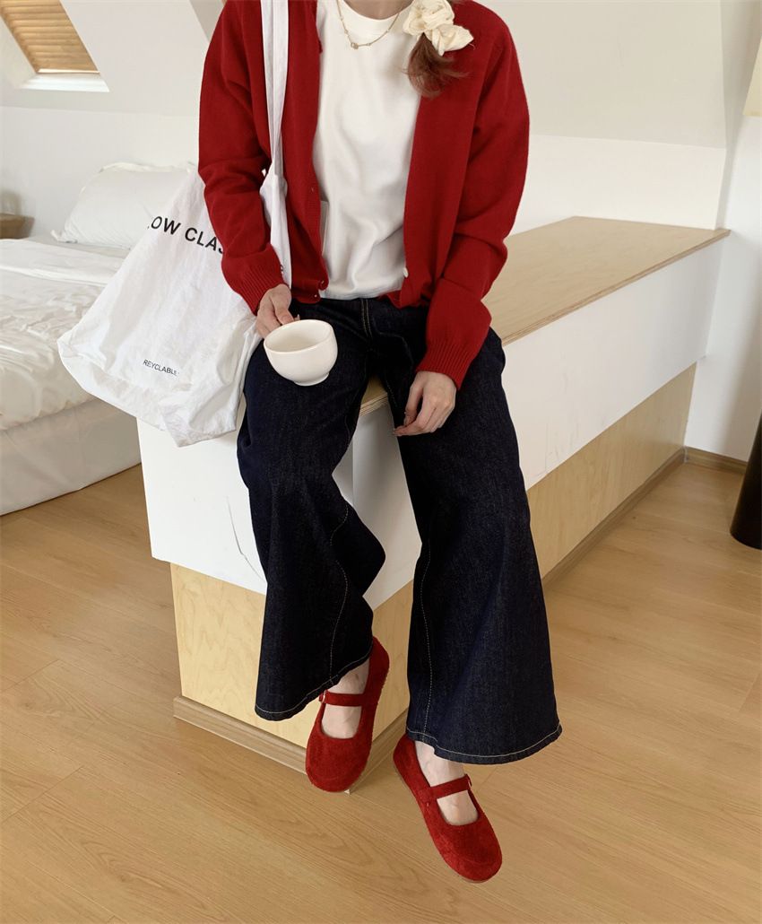 2025 Fall/Winter New Mary Jane Flats Genuine Leather Casual Shoes Stylish And Versatile_vogvips.com