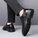 Summer Men's Casual Breathable Thick Soled Non Slip Workwear Leather Shoes, Hollowed Out Sandals_vogvips.com