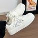 Huili WXY-L181Z Women's Sneakers 2025 Autumn New Versatile Casual Student White Shoes Women's Shoes (Magic_vogvips.com