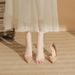 Women's Shoes Wedding Party Size Patent Leather Side Hollow Nude High Heels Women's Stiletto Sexy Fashion Shallow Mouth Single Shoes Women_vogvips.com