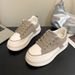 Thick Soled Niche Instagram Fashion Board Shoes For Women, Autumn New Items, Internet Famous White Height_vogvips.com