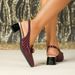 8839-8LX Women's High Heels For Foreign Trade, European And American Style Back Buckle Sandals, Patent Leather Square_vogvips.com
