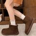Snow Boots Women's Fur Integrated Fleece Thickened Bread Shoes Warm Cotton Shoes Women_vogvips.com