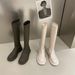 Brown Martin 2025 New Women's Spring And Autumn Single Slim Chimney White Long Boots For Women_vogvips.com