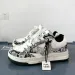 Womens And Shock Absorbing Men Black White Jacquard Canvas Sneakers Low Top Casual Skate Shoes_vogvips.com