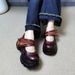 Soft Leather Thick Soled Coarse Single Order Spring And Autumn 2025, New Velcro Height Increasing Flat Ribbon Sponge_vogvips.com