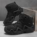 Men's Low-Cut Outdoor Work Tactical Boots, Non-Slip, Durable Thick-Soled, Vintage Style, Teenagers' Hiking And_vogvips.com