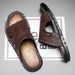 QZHSMY Summer Breathable Leather Shoes Man Outdoor Men Antiskid Beach Sandals Casual Sneakers_vogvips.com
