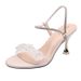 Two-Way Wear One-Strap Thin Heel Sandals For Women New Summer Fashion Crystal Mid-Heel Fairy Style High Heels Women's_vogvips.com