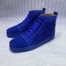 Red Sole Men's Rivet Sneakers 2024 New Spring Height Increasing Breathable High-top Sports Shoes Outdoor Wear-resistant_vogvips.com