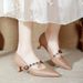Retro Mid-heel Shoes 2025 New Large Size Women's Shoes Camellia Pointed High Heels Stiletto French Mary Jane Shoes_vogvips.com