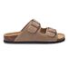 Crestar Women's Cork Footbed Sandals Lady Fashion Buckle Slip-On Slide Sandals Summer Comfortable Suede Shoes With Arch Support_vogvips.com