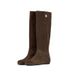 Cowhide Version ~ Suede Long Straight Genuine Leather Flat High Over-the-Knee Niche Slip-On Riding Boots_vogvips.com
