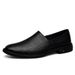 Wind Men's Small Leather Shoes Low-top Casual Men's Shoes Large Size Lazy Shoes_vogvips.com