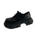 Height Increasing Thick Soled Big Toe Spring 2025, New Lace Up British Style Versatile Black Small Leather Shoes For_vogvips.com