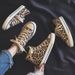 2025 Fall/Winter New Leopard Print High-Top Canvas Sneakers Women's Versatile Athletic Shoes_vogvips.com