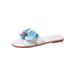 Fashionable Large-Size Slippers Foreign Trade, 2025 Spring And Summer, Elegant Butterfly Orchid Outdoor Casual Beach_vogvips.com