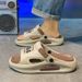 One Word Slippers For Men, Summer Teenagers, Casual Driving, A Sense Of Stepping On Poop. Wear Non Slip And Odor Proof_vogvips.com