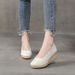 2025 Slope Spring And Autumn New Style Shallow Mouth High Heel Pointed Grass Weaving Single Women's Linen Shoes_vogvips.com