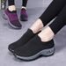 Oversized Women's Air Cushion, Fly Woven Sports Foot Covers, Fashionable Rocking Casual Shoes, Socks, Shoes 252_vogvips.com