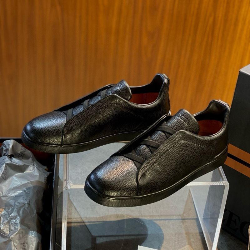 New High-End Guangzhou Men's Lazy Casual Sneakers Fashion Business Genuine Leather Trendy Versatile Slip-On_vogvips.com