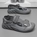 Men's Sandals Soft Sole Men's Soft Sole Sandals For Summer - Breathable Roman Style Beach Shoes With Anti-Slip Sole Breathable Closed Toe Sandals_vogvips.com